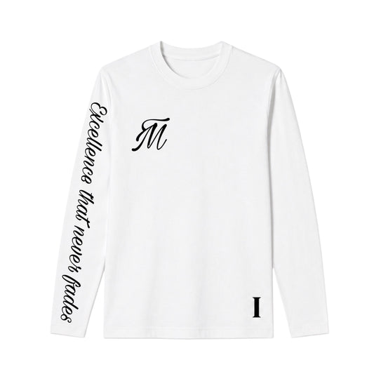 TimelessMotion Lange mouw Wit/Zwart — Unisex